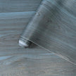 BOMENG Blue Wood Wallpaper Stick and Peel Peacock Wood Grain Contact Paper for Cabinets Wood Look Wallpaper with Air Guide Slot Design 16x197inch Wood Vinyl Wrap Waterproof Countertop Contact Paper