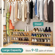 3-Tier Free Standing Shoe Racks, Bamboo Wood Shoe Rack for Entryway & Closet, Beautiful | Natural | Functional | Sturdy Shoe Rack