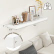 12 Inch Deep Floating Shelves | 55 Inch White Floating Shelves | 55