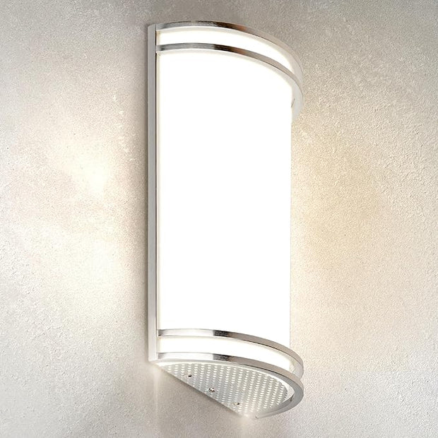 ASD LED Indoor Wall Mount Light Fixture - 14 Inch 20W Modern Interior Nickel Dimmable Wall Sconce Light - ETL 3000K 4000K 5000K Adjustable - Hallway, Bedroom LED Wall Lights