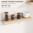 fuqing 30 Inch Floating Shelves | Natural Wood Wall Shelves Set of 2 | 30