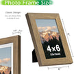 FrameWorks 2-Pack, 4x6 Picture Frame, Dark Oak – Classic Wooden Photo Frame with Tempered Glass, Modern Matte Finish for Prints, Posters, Certificates & Wall Decor – Gallery-Ready