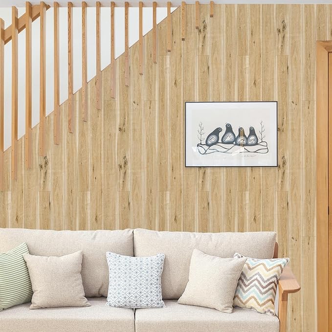 Yun-aeon Realistic Wood Peel and Stick Wallpaper 17.7