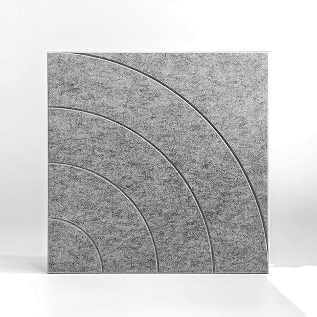 21.65" Large Square Acoustic Panels 4-Pack - Sound Absorbing Wall Panels, Noise Reducing Soundproof Decorative Felt Tiles for Home Office, Studio, Living Room - Gray Marble