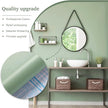 Dimoon 17.7''x393'' Peel and Stick Wallpaper Light Green Contact Paper for New Environmentally Friendly Materials Thickening Upgrade Embossed Renter Friendly Wall Paper Vinyl Countertop Bedroom