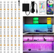 maylit 6 PCS RGB Under Cabinet Lighting Kit, App and Remote Control Led Strip Lights, Music Sync Color Changing Led Lights with ETL Listed Power Adapter, for Cabinet, Counter, Shelf, Bookcase, 9.8ft
