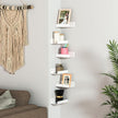 7 Inches White Acrylic Wall Display Shelves 2 Pack, U Shape, Wall Shelves Organizer for Bottles, Small Plants, Picture Frames, Beer, Wine, Décor