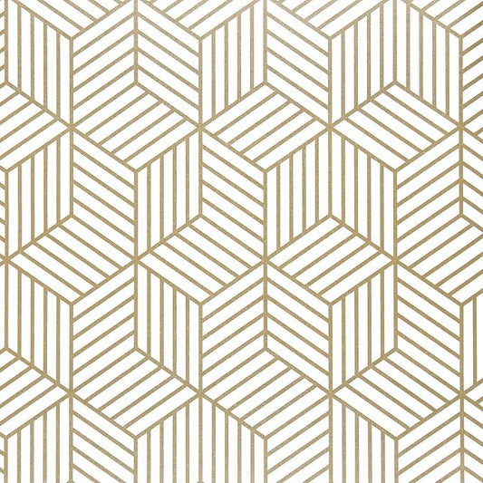 WENMER 17.7 Inch x 1181 Inch Geometric Hexagon Wallpaper Peel and Stick Wallpaper Contact Paper Removable Self Adhesive Wall Paper Vinyl Film for Home Use