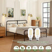 Dimmable Wall Sconces Plug in, Adjustable Angle Wall Lamps with Plug in Cord and Dimmer On/Off Knob Switch, Gold Wall Light with Metal Shade for Bedroom Bedside Doorway (2 Bulbs Included)