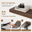 fuqing Floating Shelves for Wall, Wall Mounted Wood Floating Shelf with Invisible Brackets for Living Room, Bathroom, Bedroom, Kitchen Storage and Decor, 36 Inch Set of 2, Walnut
