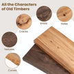 Floating Shelves for Wall Decor, Rustic Solid Elm Wood Live Edge Floating Shelves Wall Mounted, Wall Shelves with Invisible Bracket for Living Room Bathroom Bedroom Kitchen, 40 Inch Set of 1, Natural