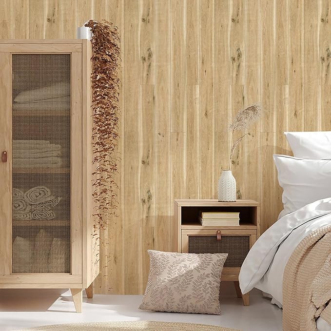 Yun-aeon Realistic Wood Peel and Stick Wallpaper 17.7