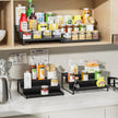 RCHYFEED Spice Rack Organizer for Cabinet, Set of 2 Metal 3 Tier Spice Rack 11.8