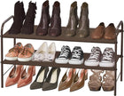 Simple Houseware 2-Tier Shoe Rack Storage Organizer, Bronze