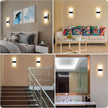 Lightess Modern Wall Sconce Dimmable Sconce Wall Lighting 12W Black Indoor Wall Lamp Acrylic Wall Mounted Lighting Fixture for Bedroom Living Room Hallway, Warm White