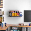 Ultrawall Wall Mounted Storage Shelf, Garage Wall Shelves 24x12 Inch, Metal Shelf Rack, Heavy-Duty Wall Organizer for Closet, Kitchen, Laundry Room 2 Pack, Black