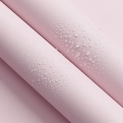 HeloHo Solid Light Pink Wallpaper 394"X15.7" Matte Textured Contact Wallpaper Peel and Stick Modern Self Adhesive Removable Wallpaper Waterproof Paper for Living Room Bedroom Decor
