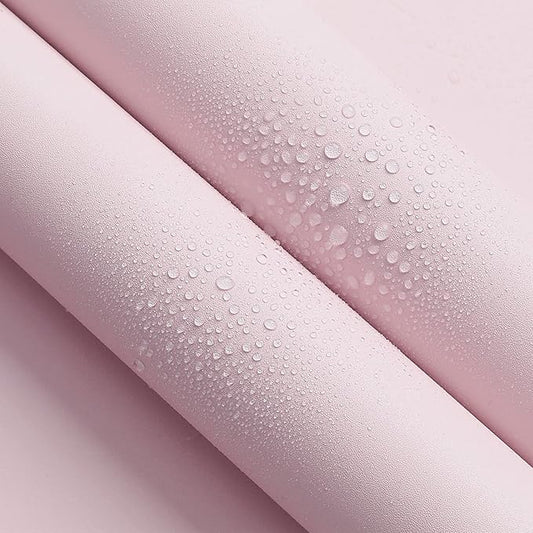 HeloHo Solid Light Pink Wallpaper 394"X15.7" Matte Textured Contact Wallpaper Peel and Stick Modern Self Adhesive Removable Wallpaper Waterproof Paper for Living Room Bedroom Decor