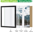 FrameWorks 2-Pack, 8x10 Matted to 5x7 Picture Frame, Black – Classic Wooden Photo Frame with Tempered Glass, Modern Matte Finish for Prints, Posters, Certificates & Wall Decor – Gallery-Ready