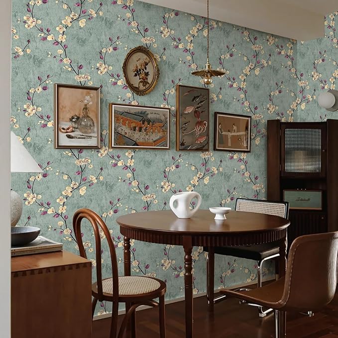 Floral Peel and Stick Wallpaper Flower Tree Contact Paper A Set of 17.5