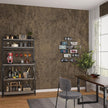 48x78inch Extra Wide Concrete Wallpaper Peel and Stick Dark Brown Cement Countertop Contact Paper Waterproof Vinyl Wrap Matte Thick Bubble-Free Design Self-Adhesive Wall Sticker Retro Industrial Style
