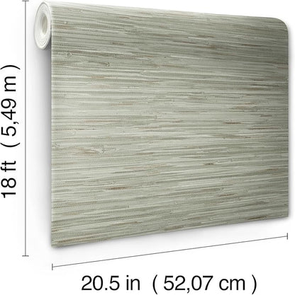 NuWallpaper Green Grassweave Peel and Stick Wallpaper, NUS4993