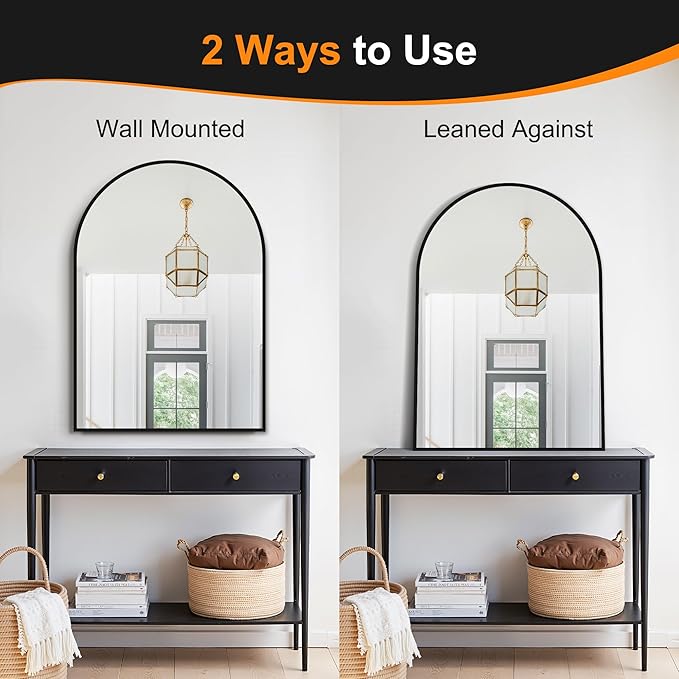 Delma Arched Bathroom Mirror, 28