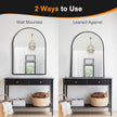 Delma Arched Bathroom Mirror, 28