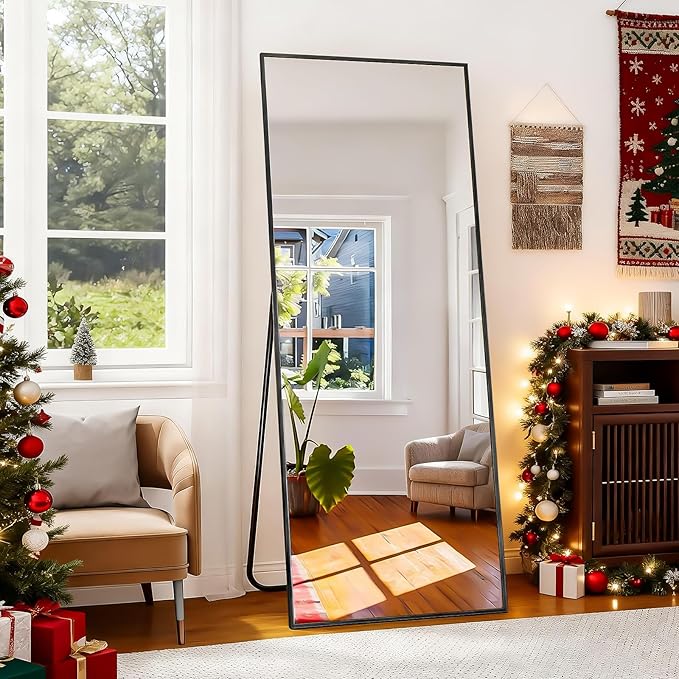 BEAUTYPEAK Full Length Mirror with Stand, 56