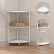 3 Tier Corner Shelf Stand, 23.2