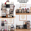Mavivegue 9-Tier Metal Shoe Rack - Holds 50-55 Pairs, Tall Storage Shelf for Shoes, Boots, Entryway, Closet, Garage