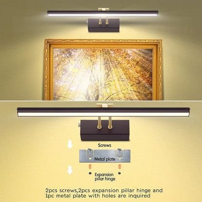Picture Light,5000mAh Rechargeabl Art Lights for Paintings,Remote 16" Display Accent Lighting with Timer and Dimmable for Wall,Frame,Portrait-Black