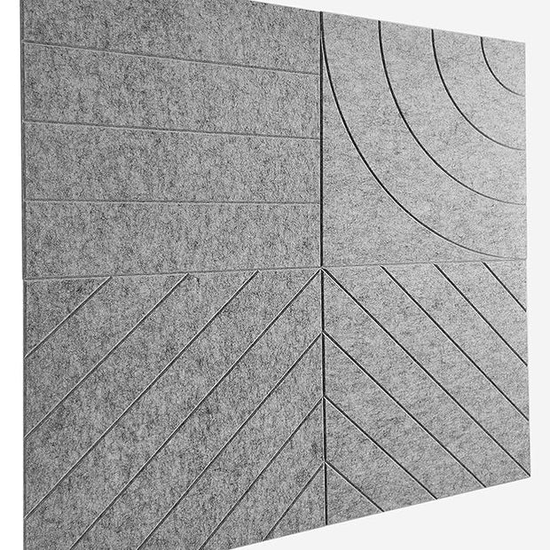21.65" Large Square Acoustic Panels 4-Pack - Sound Absorbing Wall Panels, Noise Reducing Soundproof Decorative Felt Tiles for Home Office, Studio, Living Room - Gray Marble