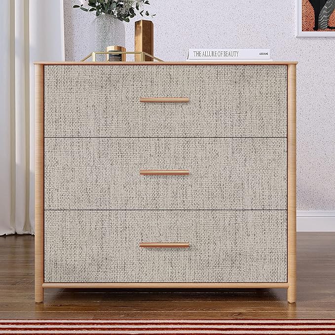 Yancorp Textured Fabric Wallpaper - 16"x120" Faux Grasscloth Peel & Stick Self-Adhesive Removable Wallpaper & Counter Top Liners