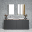 Frameless Bathroom Mirror for Wall, Rectangle Beveled Edge Mirror for Over Sink, Tempered Glass, Shatterproof, Hangs Horizontally or Vertically for Living Room, Entryway, Restroom, 24