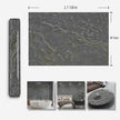 Gray Marble Contact Paper Kitchen Counter Top Wrap Peel and Stick Waterproof Wallpaper Removable Self-Adhesive Glossy Vinyl Roll Wall Paper for Bathroom Sink Table Locker 16x118 inch
