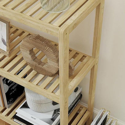 Bamboo Shelf Bathroom 3-Tier Storage Shelves Stand Rack Multifunctional Shelving for Bedroom Kitchen Living Room