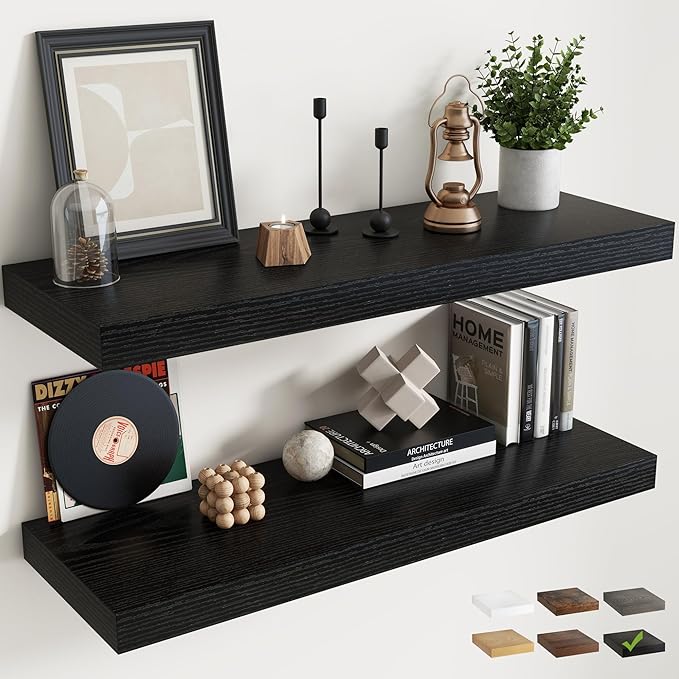 40 Inch Long Floating Shelves for Wall Set of 2, 12