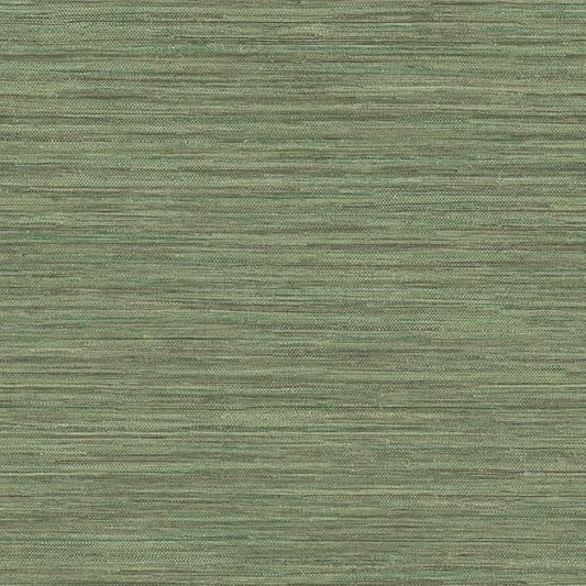 Tempaper Textured Green Horizontal Faux Grasscloth Removable Peel and Stick Wallpaper, 20.5 in X 16.5 ft, Made in The USA