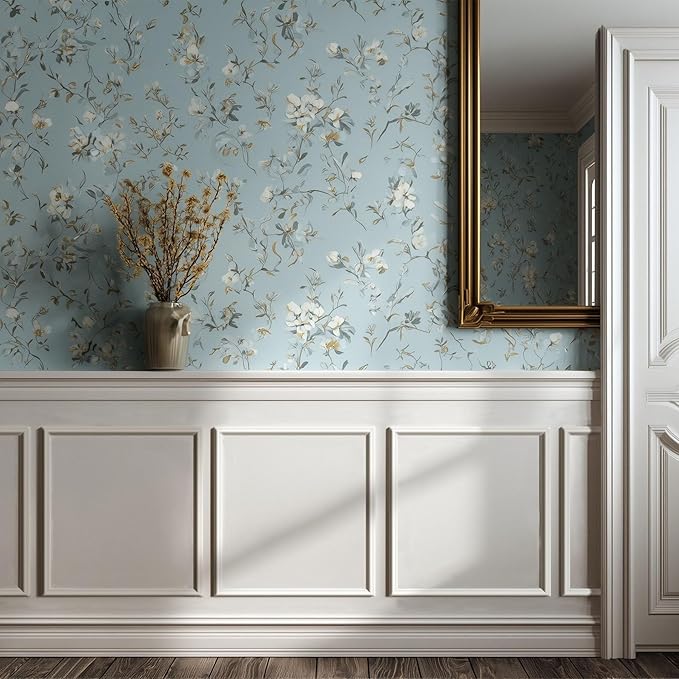Peel and Stick Wainscoting Panels Kit, 6 Sets 20''x20'' Premade Wall Molding Peel and Stick Panels for Interior Wall Trim, Easy DIY Wainscoting Panels Peel and Stick Decor