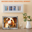 IZIDDO 8x10 Picture Frames Set of 4, Glitter Photo Frame for Tabletop, Sliver Gifts Glass Picture Frame, Horizontally or Vertically