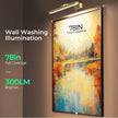 Wireless Picture Lights for Wall, Battery Operated Wall Light for Painting Rechargeable CCT Rotatable Art Gallery Light with Remote Dimmable Timer for Artwork Frame Display Dartboard (Gold, 16inch)