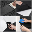 Black Contact Paper Solid Black Peel and Stick Wallpaper 17.3