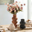 Ceramic Vase Home Table Decor - Flower Vase Set of 3 Living Room Kitchen Decorations Farmhouse Modern Rustic Vases Decorative Centerpiece for Shelf Bedroom Office Bathroom Dining Coffee Desk
