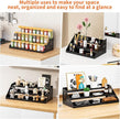 RCHYFEED Spice Rack Organizer for Cabinet, 3 Tier Spice Rack Expandable(13.4