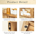 Large 2-Tier Wood Spice Rack, 15.7×7.9×12 a countertop Organizer for Kitchen and Bathroom Storage, Display of Cosmetics 2