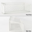 Bathroom Shelf Over Toilet Storage Basket,Toilet Beside Floating Shelf Mesh Metal Wall Mounted Shelves for Home Organization & Decor Essentials,Kitchen/Living Room Shelves (White)