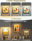 VOLISUN Picture Lights for Wall, 16 inch Rechargable Picture Light Battery Operated, 3 Color Temperatures Cordless Picture Light with Remote, Art Light for Paintings, Gallery, Portrait, 1 Pack (Gold)