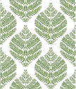 RoomMates RMK11513WP Hygge Fern Damask Green Peel and Stick Wallpaper