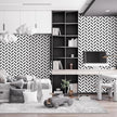 Black and White Peel and Stick Wallpaper Striped Wallpaper Herringbone Contact Paper Self Adhesive Waterproof Vinyl Roll for Bathroom Kitchen Backsplash Cabinets A Set of 17.3